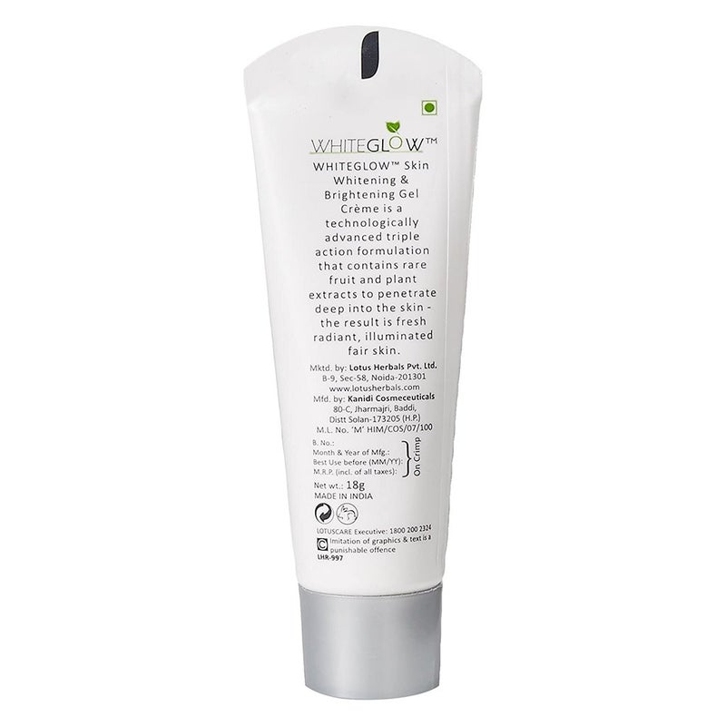 Lotus Herbals Whiteglow Skin Whitening & Brightening Gel Cream SPF 25 PA+++ 18g