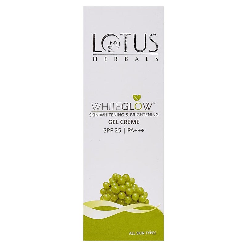 Lotus Herbals Whiteglow Skin Whitening & Brightening Gel Cream SPF 25 PA+++ 18g