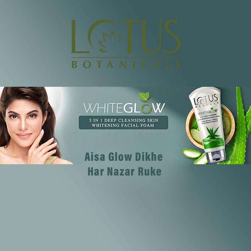 Lotus Herbals Whiteglow 3 In 1 Deep Cleansing Skin Whitening Facial Foam 100g