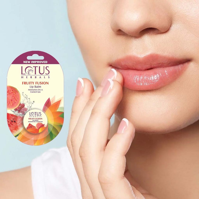 Lotus Herbals Fruity Fusion Lip Balm For Dry And Cracked Lips, 5g