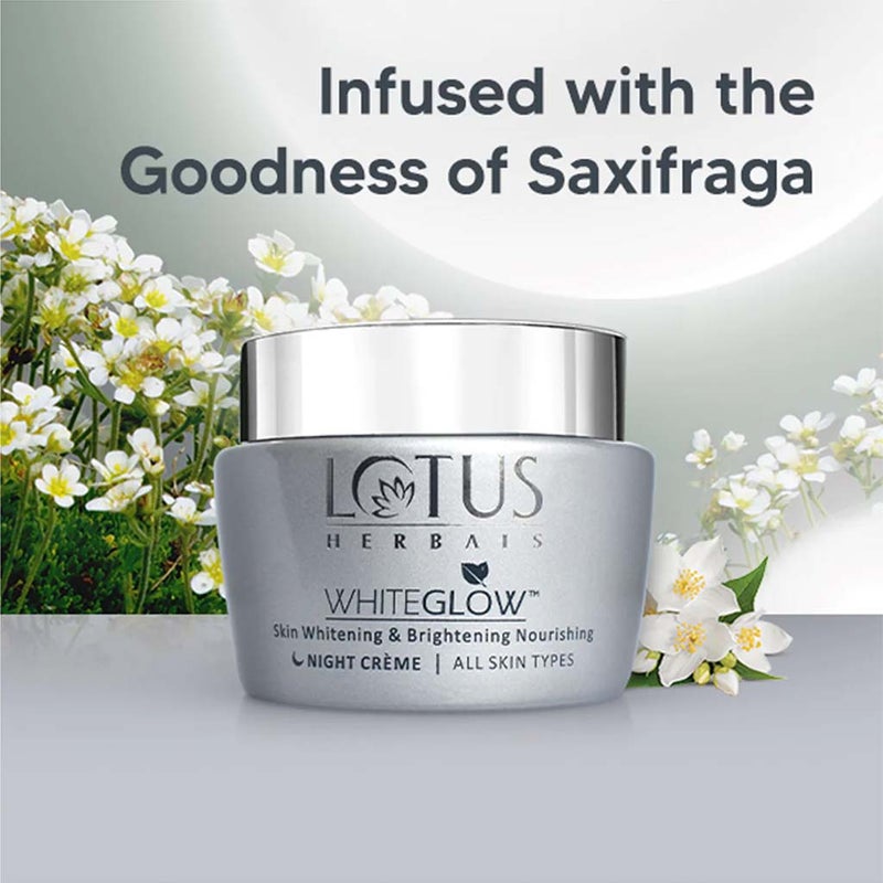 Lotus Herbals Whiteglow SPF 25 PA+++ Skin Whitening & Brightening Day Gel Cream 60g + Lotus Herbals Whiteglow Skin Whitening & Brightening Nourishing Night Cream 60g PROMO PACK