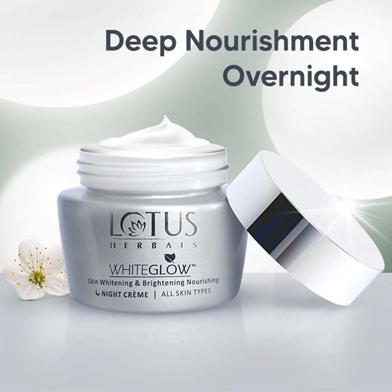 Lotus Herbals Whiteglow SPF 25 PA+++ Skin Whitening & Brightening Day Gel Cream 60g + Lotus Herbals Whiteglow Skin Whitening & Brightening Nourishing Night Cream 60g PROMO PACK