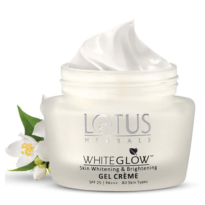 Lotus Herbals Whiteglow SPF 25 PA+++ Skin Whitening & Brightening Day Gel Cream 60g + Lotus Herbals Whiteglow Skin Whitening & Brightening Nourishing Night Cream 60g PROMO PACK