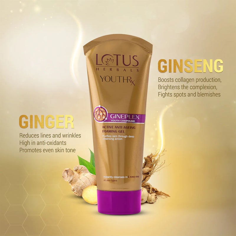 Lotus Herbals YouthRx SPF25 PA+++ Anti Ageing Transforming Cream 50g + Lotus Herbals YouthRx Active Anti Ageing Foaming Gel 100g PROMO PACK