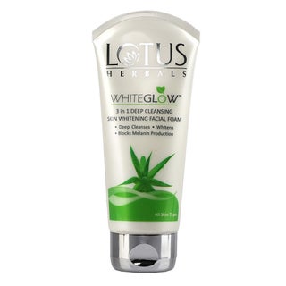 Lotus Herbals Whiteglow 3 In 1 Deep Cleansing Skin Whitening Facial Foam 100g PROMO PACK