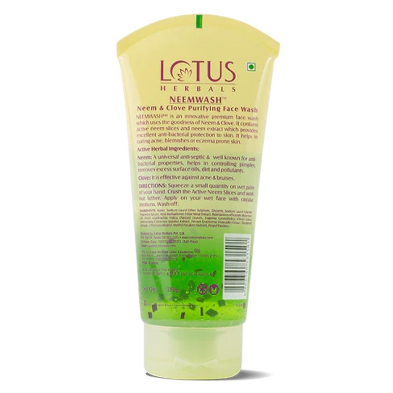 Lotus Neemwash Neem & Clove Purifying Face Wash For Pimple & Acne 120g PROMO PACK