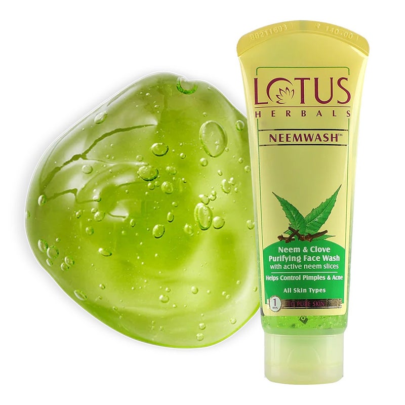 Lotus Neemwash Neem & Clove Purifying Face Wash For Pimple & Acne 120g PROMO PACK