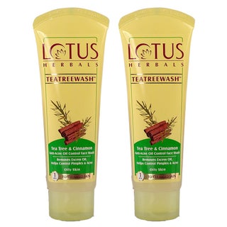 Lotus Herbals Teatreewash Tea Tree & Cinnamon Anti-Acne Oil Control Face Wash 120g PROMO PACK