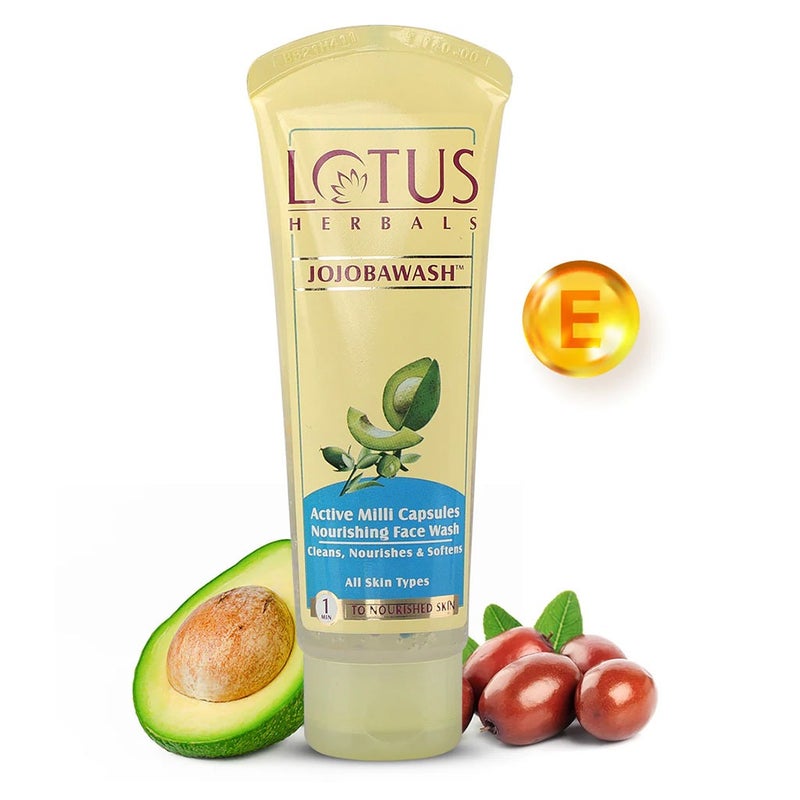Lotus Jojobawash Active Milli Capsules Nourishing Face Wash For All Skin Types 120g PROMO PACK