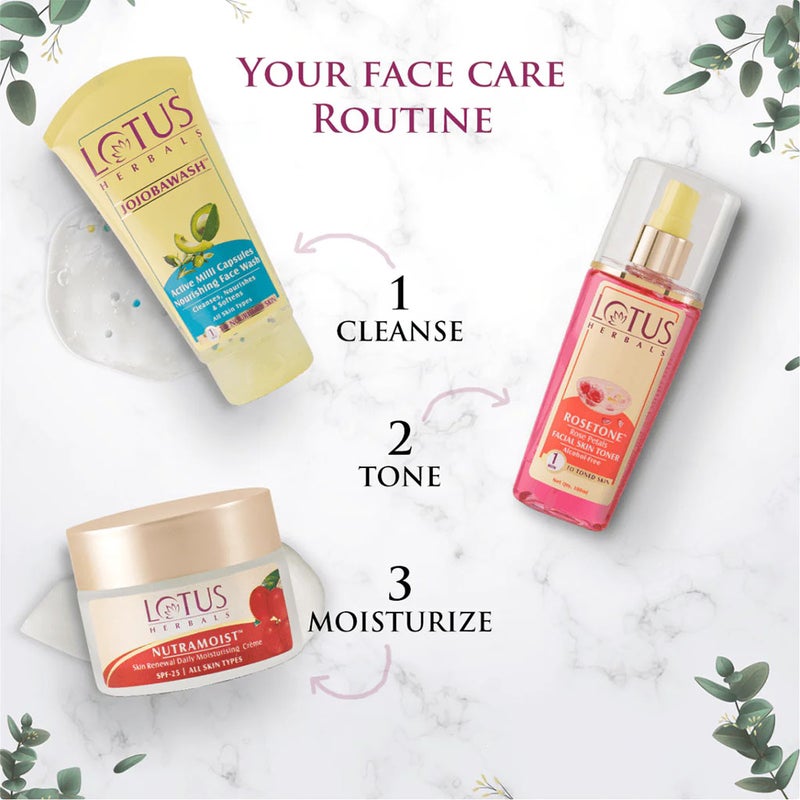 Lotus Jojobawash Active Milli Capsules Nourishing Face Wash For All Skin Types 120g PROMO PACK