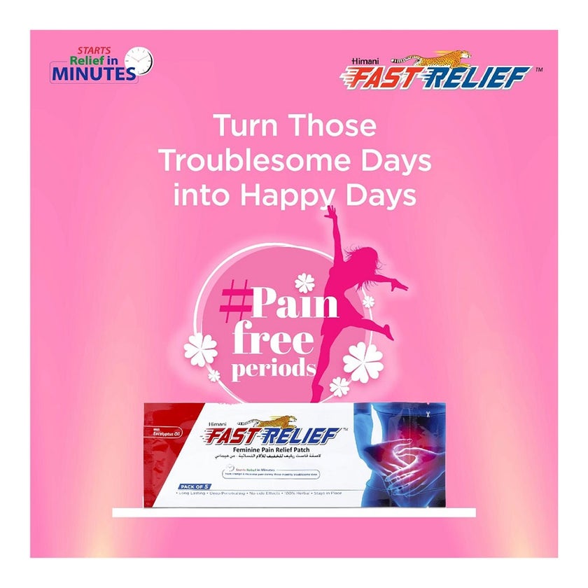 Himani Fast Relief Feminine Menstrual Pain Relief Patch, Pack of 5's