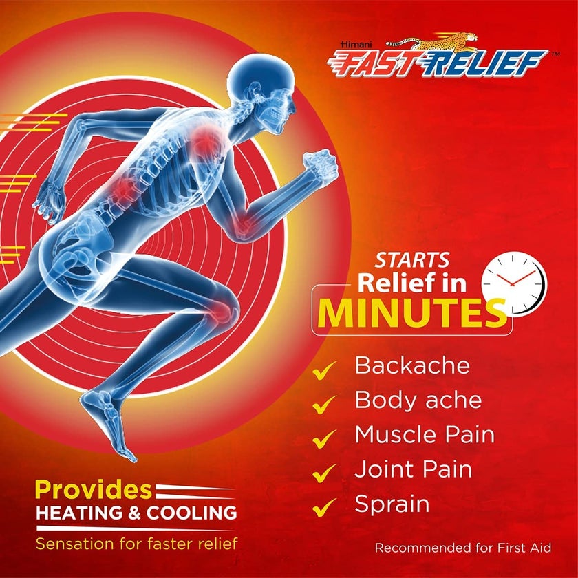 Himani Fast Relief Pain Relief Patch 10cm x 7cm, Pack of 2's