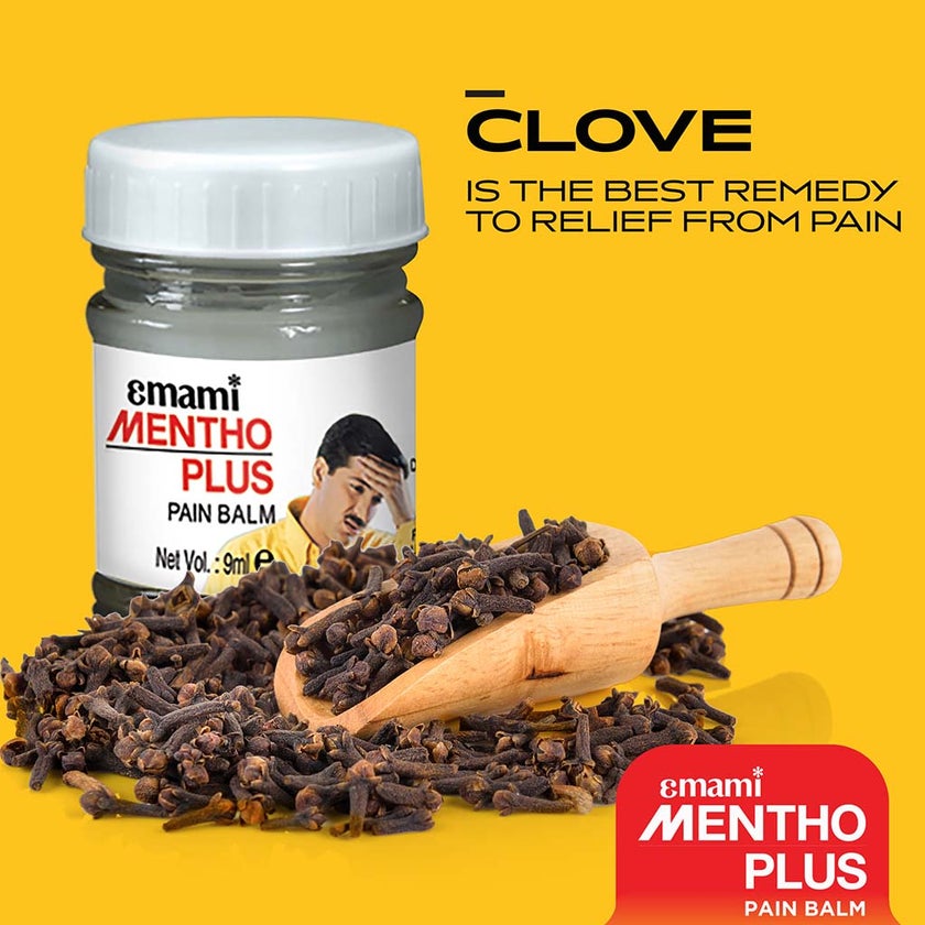 Emami Mentho Plus Balm for Head Ache Relief 9ml