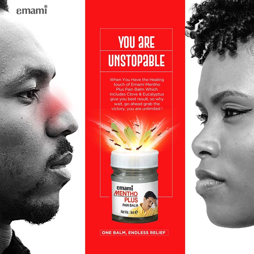 Emami Mentho Plus Balm for Head Ache Relief 9ml