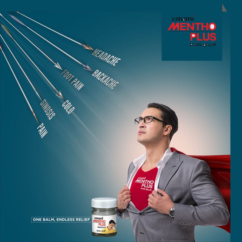 Emami Mentho Plus Balm for Head Ache Relief 30ml