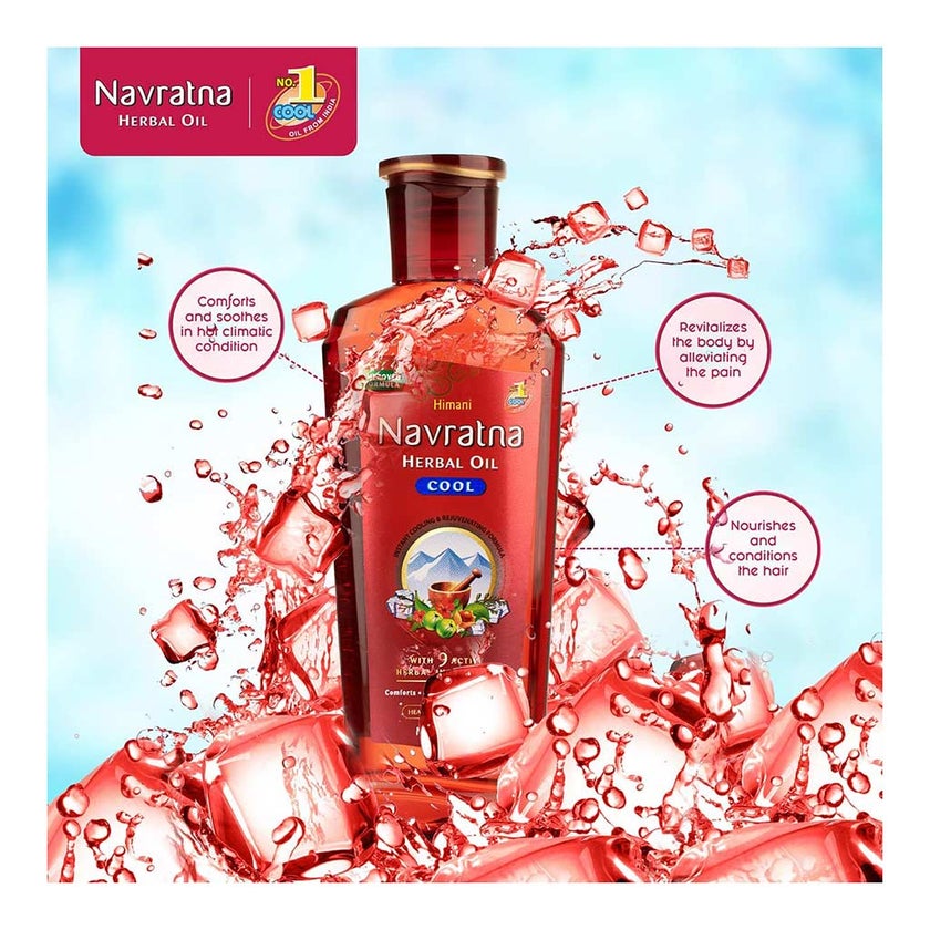 Himani Navratna Stress Relieving Head & Body Massage Oil 200ml