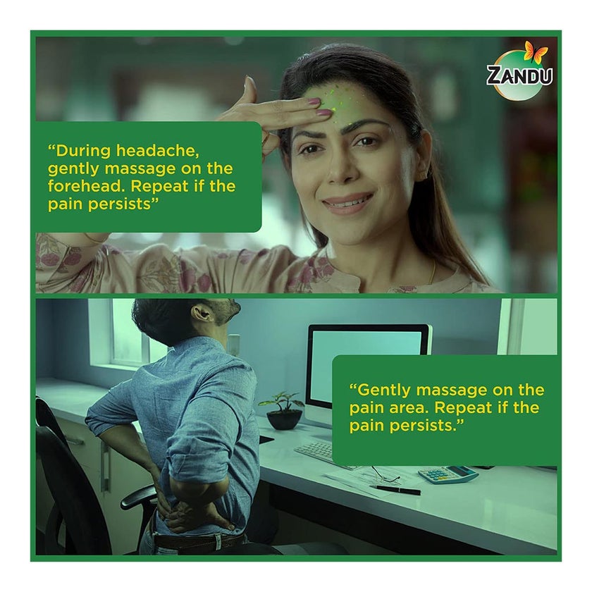 Zandu Balm For Headache, Cold & Body Ache 9ml