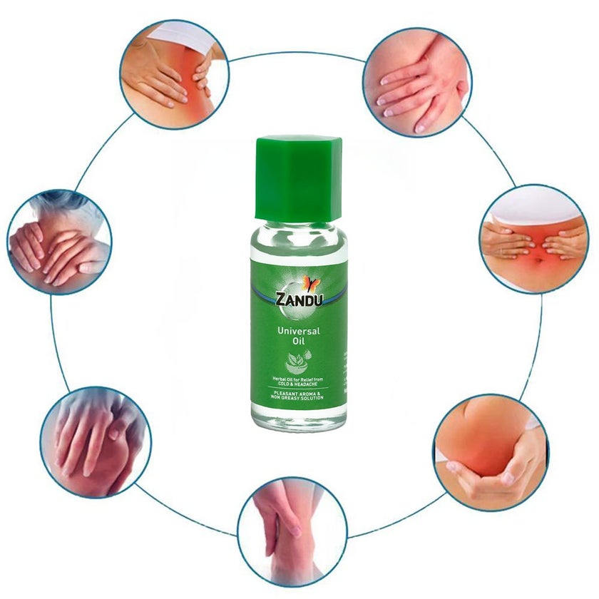 Zandu Pain Relief Universal Oil For Head Ache and Cold 3ml