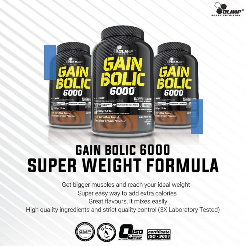 Olimp Gain Bolic 6000 Chocolate For Energy & Muscle Mass 3500g