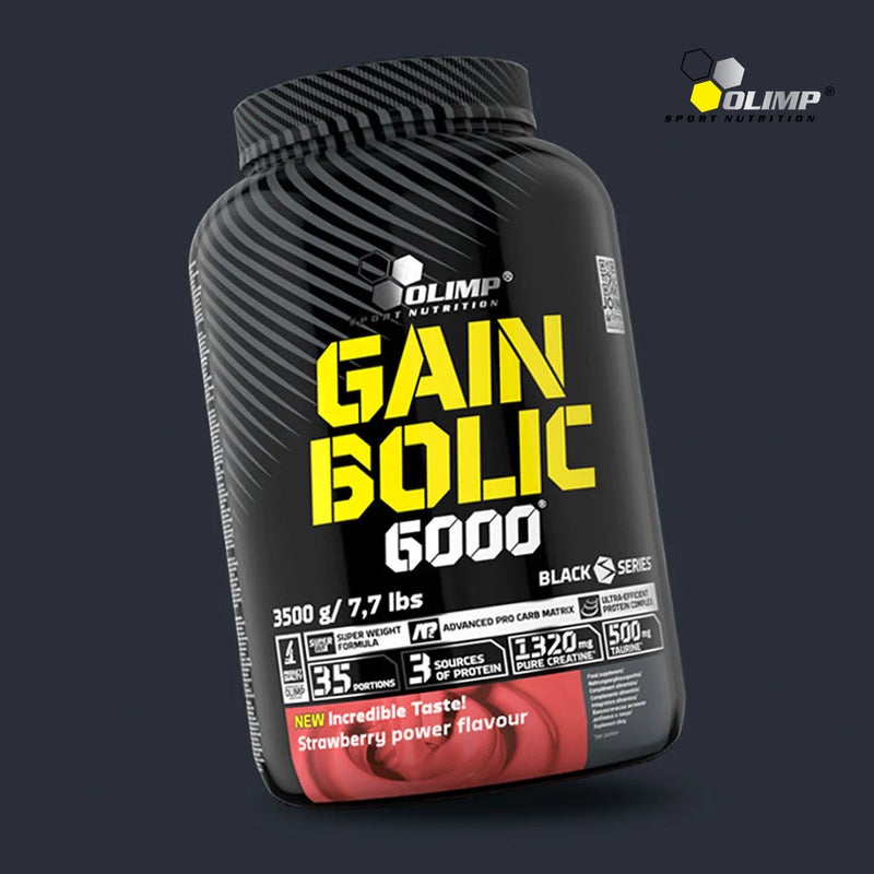 Olimp Gain Bolic 6000 Strawberry For Energy & Muscle Mass 3500g 