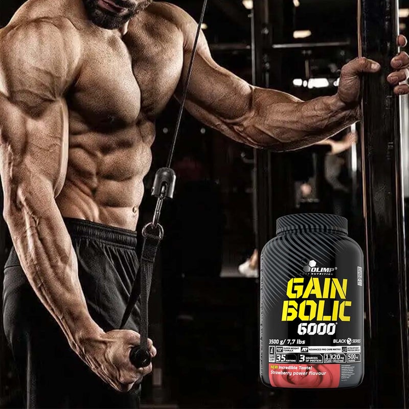 Olimp Gain Bolic 6000 Strawberry For Energy & Muscle Mass 3500g 