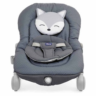 Chicco Balloon Baby Bouncer With Music And Light For 0-18kg baby - Foxy In Grey