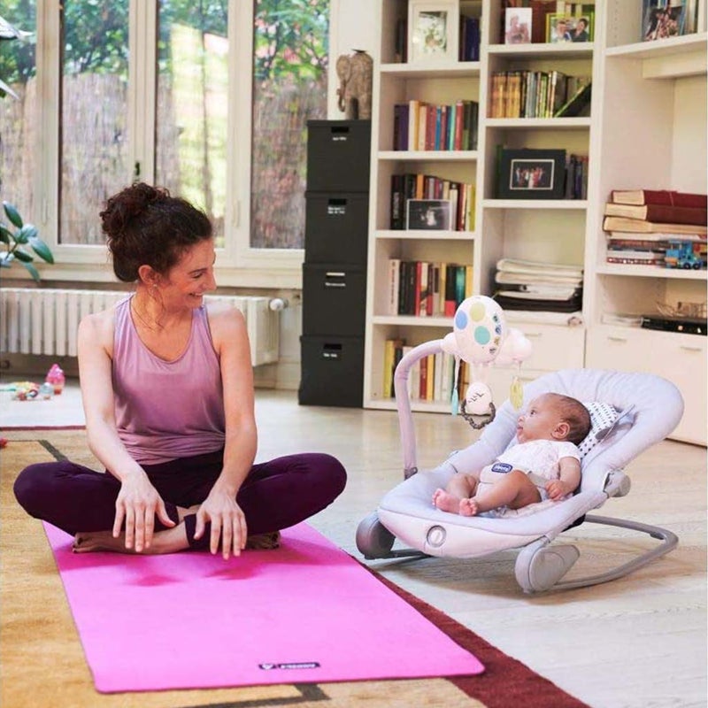 Chicco Balloon Baby Bouncer With Music And Light For 0-18kg baby - Foxy In Grey
