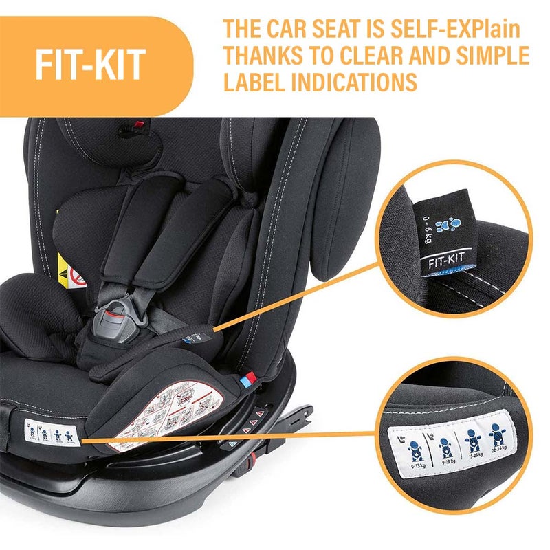 Chicco Unico Plus Baby Car Seat For 0-12 Years Old Baby - Ombra