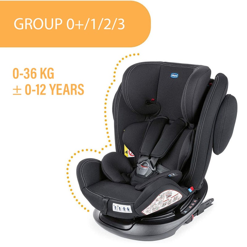 Chicco Unico Plus Baby Car Seat For 0-12 Years Old Baby - Ombra