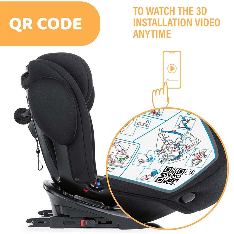 Chicco Unico Plus Baby Car Seat For 0-12 Years Old Baby - Ombra