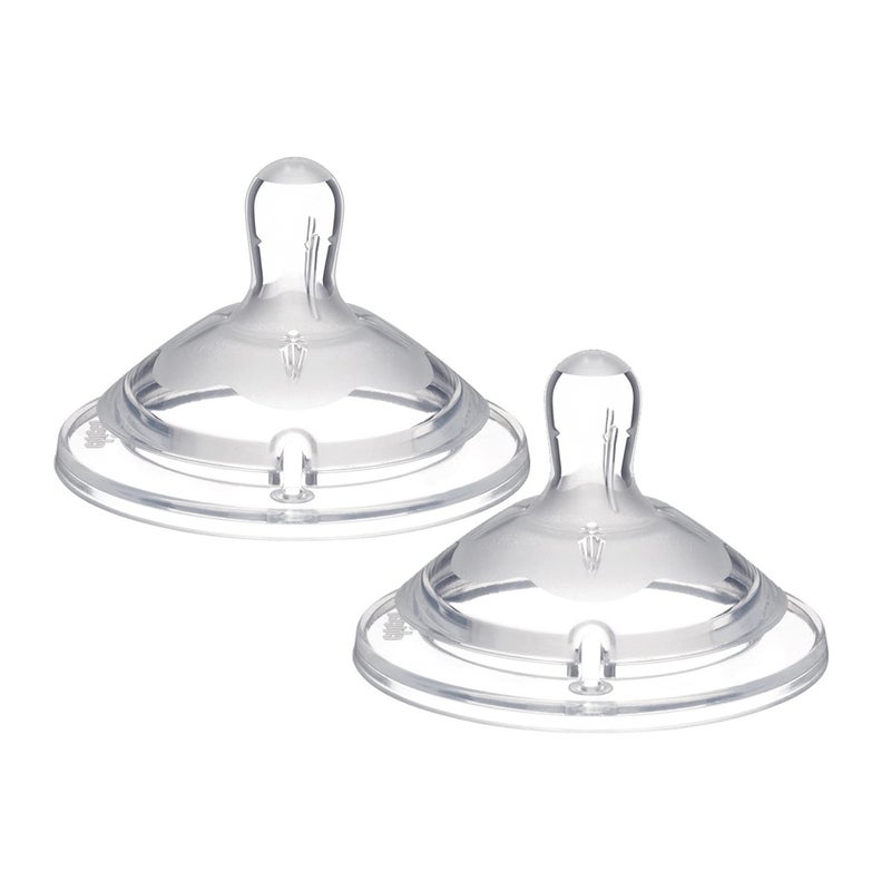 Chicco Natural Feeding Teat For 6 Months+ Baby, Pack of 2's