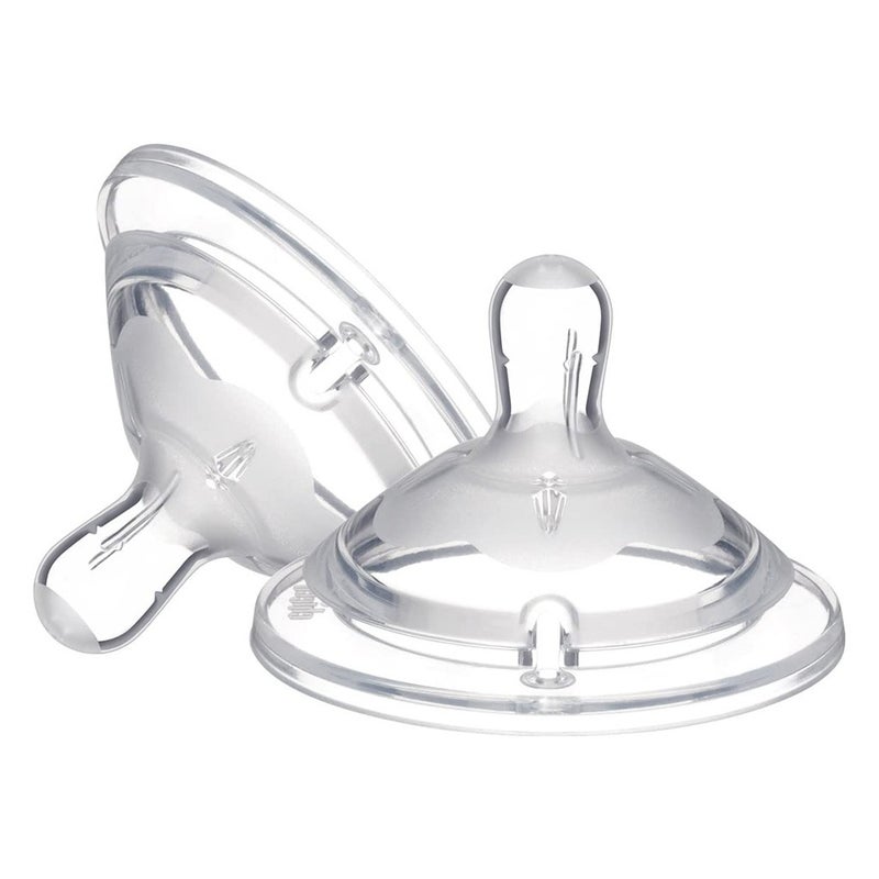 Chicco Natural Feeding Teat For 6 Months+ Baby, Pack of 2's