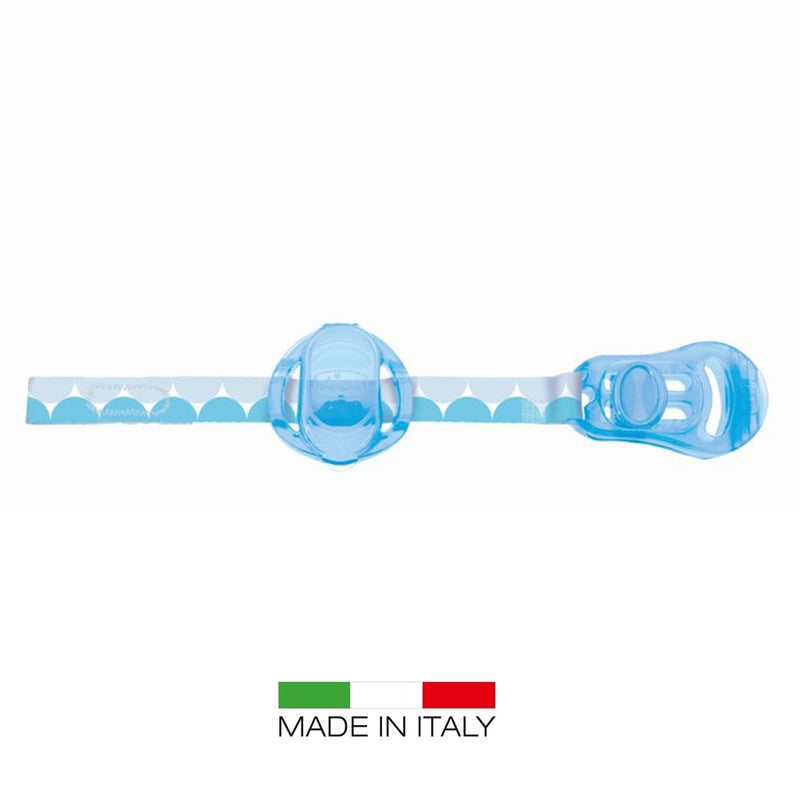 Chicco Pacifier Clip For 0 Months+ Baby - Blue, Pack of 1's
