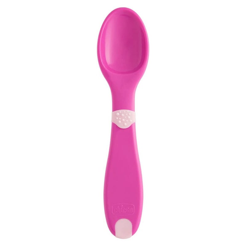 Chicco Weaning Set For 12 Months+ Baby - Pink, Pack of 5 Pieces
