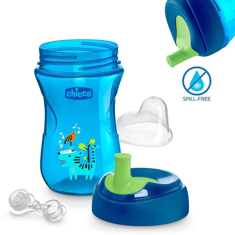 Chicco Weaning Set For 12 Months+ Baby - Blue, Pack of 5 Pieces