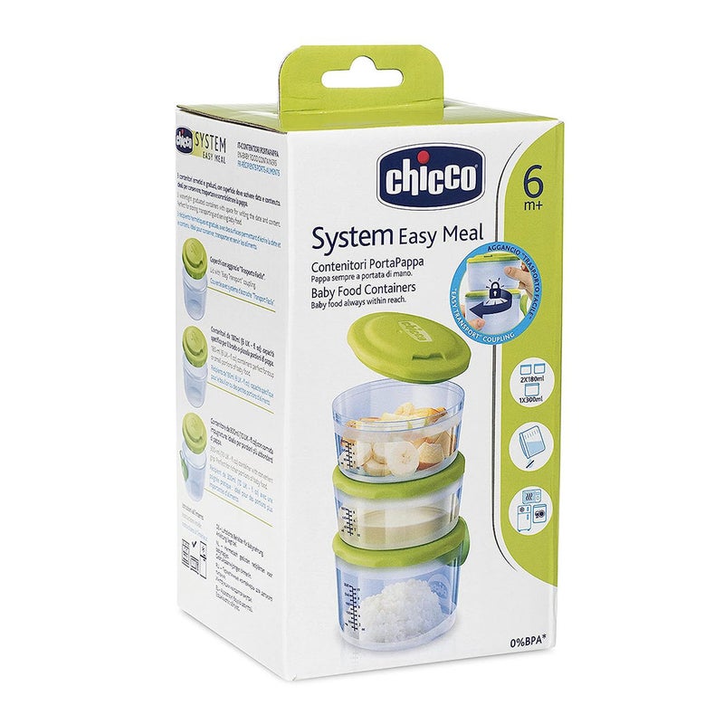 Chicco System Easy Meal Baby Food Container For 6 Months+ Baby