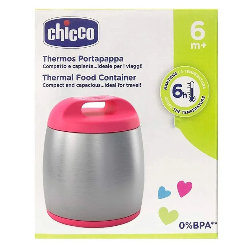 Chicco Thermal Food Container For 6 Months+ Baby - Pink, Pack of 1's