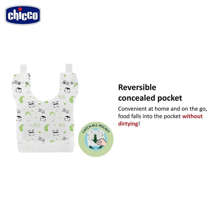 Chicco EcoBibs Compostable Bibs For 6 Months+ Baby, Pack of 36's