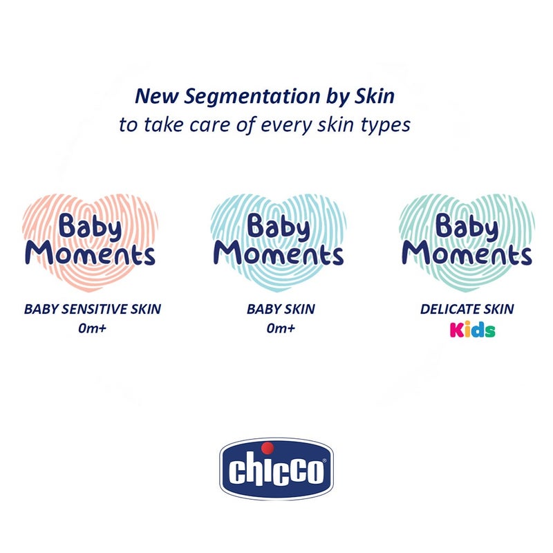 Chicco Baby Moments Beauty Pink Zip Bag With 3 Baby Bath & Skin Care Essentials - Gift Set
