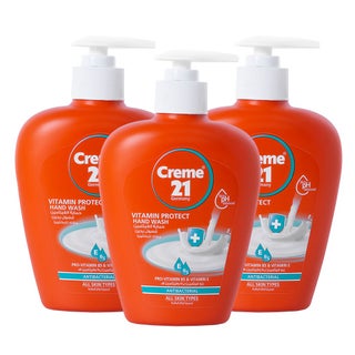 Creme 21 Vitamin Protect Anti-Bacterial Hand Wash For All Skin Types 250ml, Value Pack of 3's