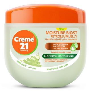 Creme 21 Aloe Fresh Moisturizing Petroleum Jelly For Dry Skin 300ml