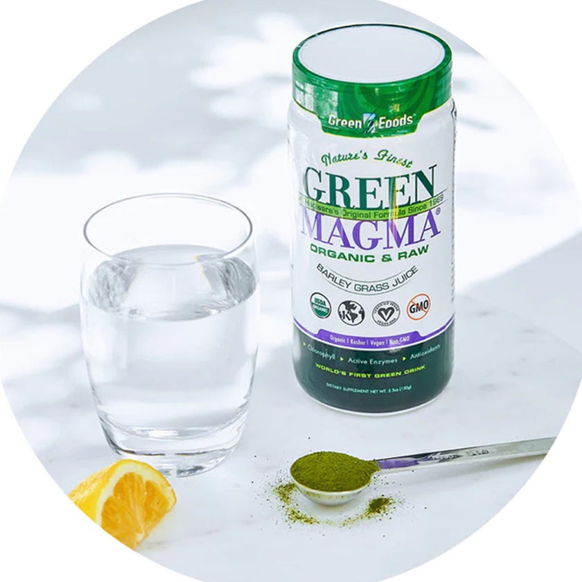 Green Foods Nature's Finest Green Magma Organic & Raw Barley Grass Juice Powder 150g