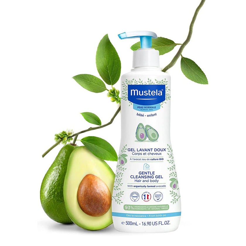 Mustela Baby Gentle Cleansing Gel, Hair & Body Wash For Normal Skin, Promo Pack of 2's