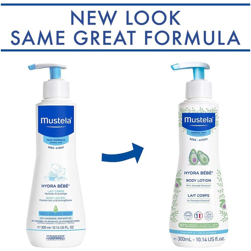 Mustela Baby Hydra Bebe Soothing Moisturizing Body Lotion For Normal Skin 300ml, Promo Pack of 2's