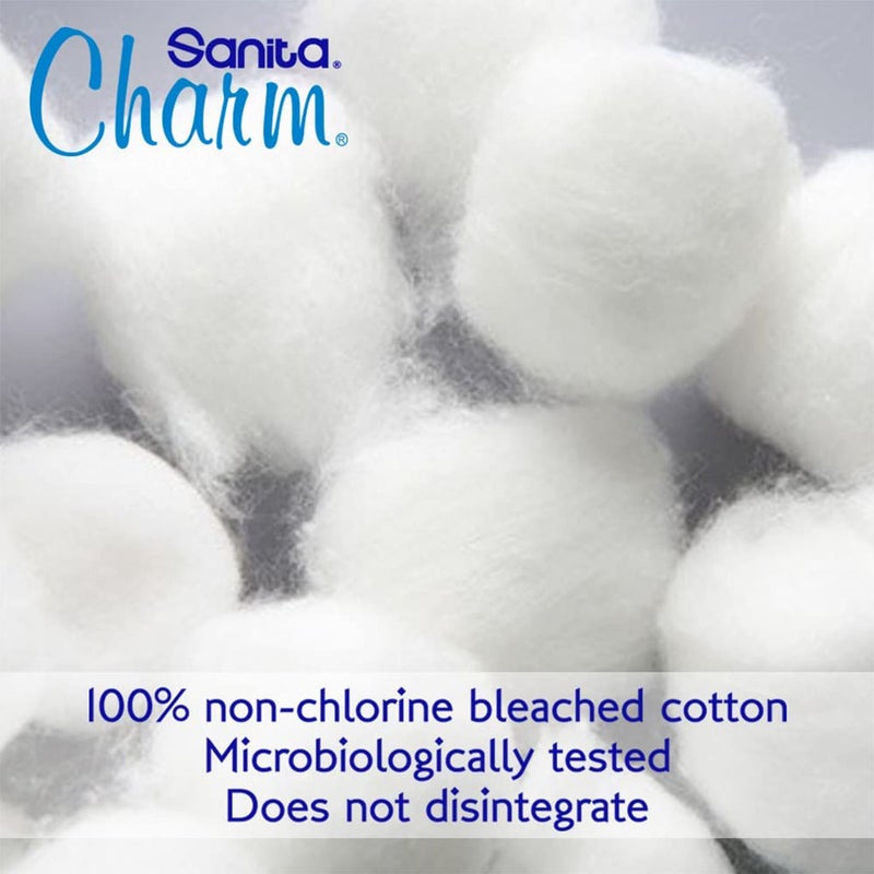 Sanita Charm 100% Cotton Ear Buds, Pack of 100's