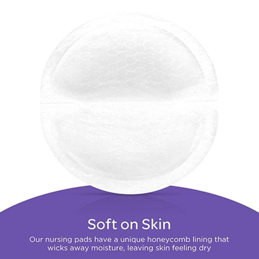 Lansinoh Ultra Thin Stay Dry Disposable Nursing Pads With Blue Lock Core, Pack of 24's