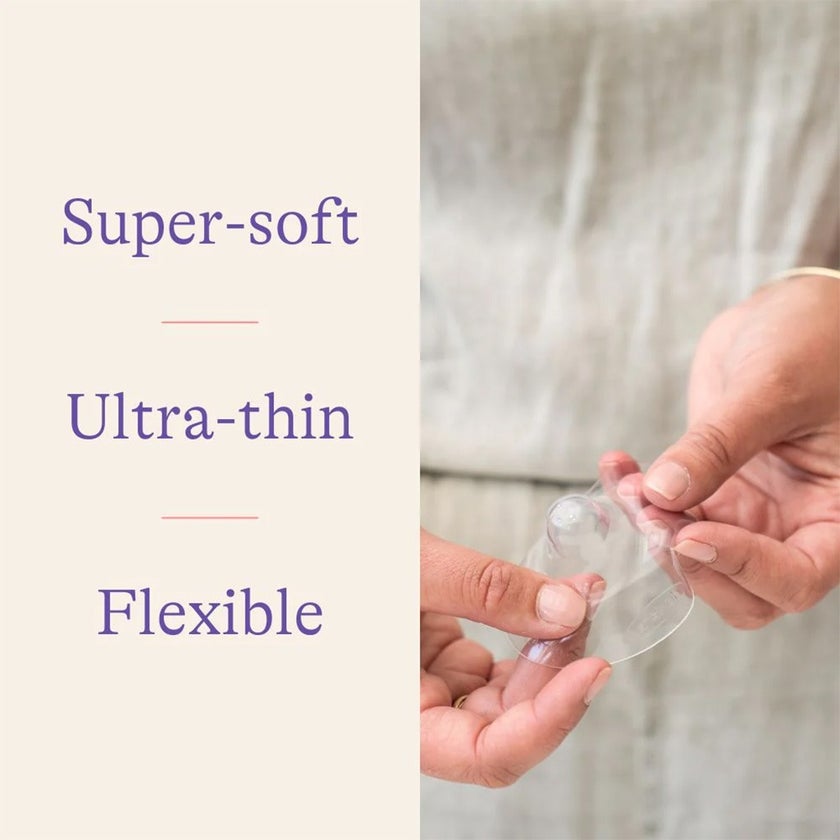 Lansinoh Contact Nipple Shields With Protective Case For Breastfeeding Moms, Size 2, 24mm, Pack of 2's