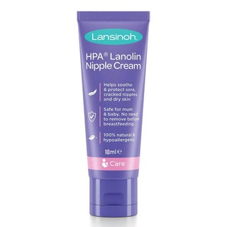 Lansinoh 100% HPA Lanolin Nipple Cream For Sore Nipples & Dry Cracked Skin 10ml