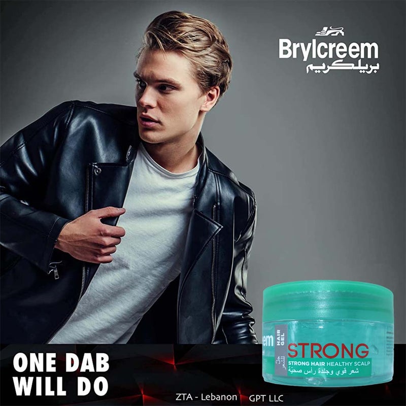 Brylcreem Men's Hair Gel Strong For Strong Hair & Healthy Scalp 250ml