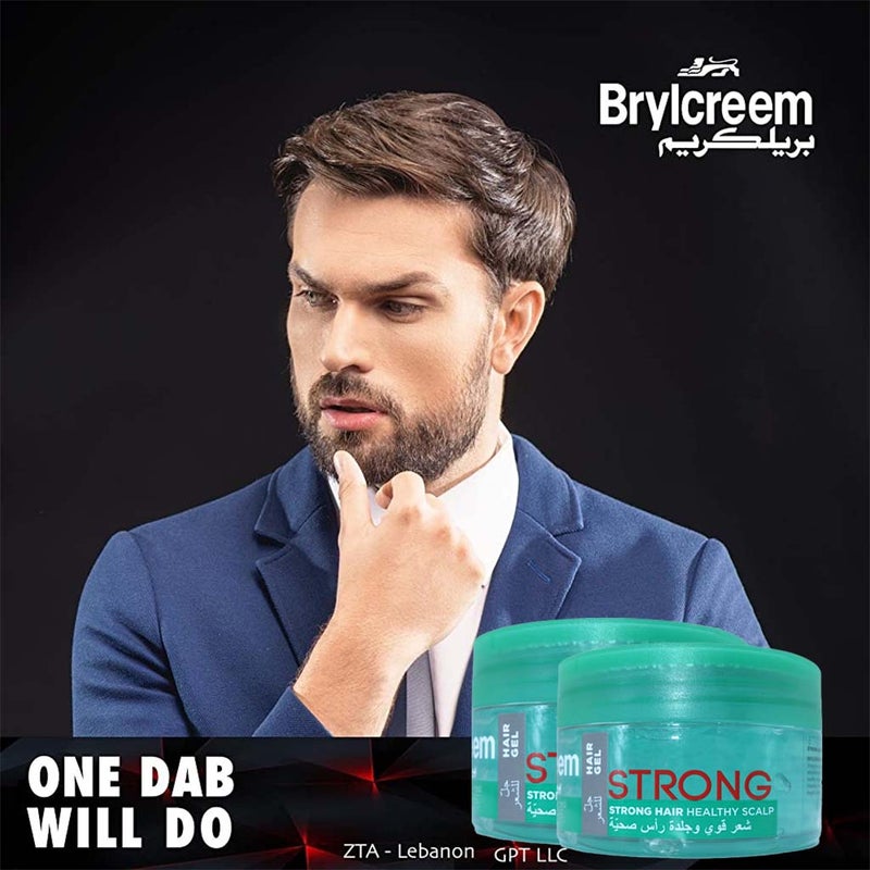Brylcreem Men's Hair Gel Strong For Strong Hair & Healthy Scalp 250ml